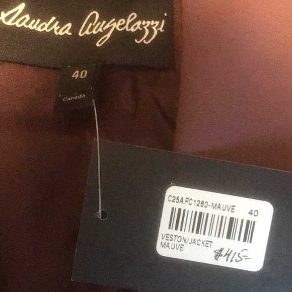 Sandra Angelozzi Femmes Carriere Three-piece suit, mauve/plum color, size 10-12. - Picture 9 of 10